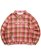 画像1: 【送料無料】ICECREAM APPLIQUE LOGO FLANNEL CHECK ZIP UP SHIRT (1)