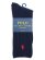 画像1: POLO RALPH LAUREN COTTON RIB CREW SOCKS NAVY #401 (1)