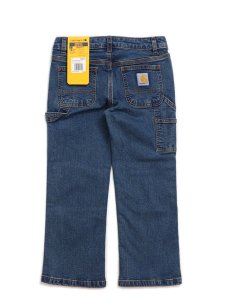 画像2: 【KIDS】CARHARTT KIDS DENIM DUNGAREE PANT MEDIUM WASH (2)