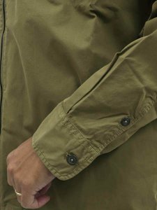 画像8: 【SALE】【送料無料】C.P.COMPANY ORGANIC GABARDINE ZIP OVERSHIRT CAPERS (8)