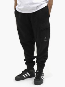 画像6: 【SALE】【送料無料】C.P.COMPANY BRS EMZ DIAG FLC SWEAT CARGO PANT BLACK (6)