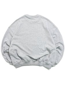 画像2: 【送料無料】PUMA ROSE T7 OVERSIZED CREW TR-FLAT LT GRY HTR (2)
