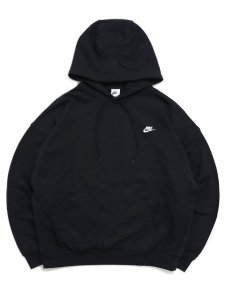 画像1: NIKE CLUB FT OVERSIZED HOODIE-BLACK/WHITE (1)