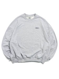 画像1: 【送料無料】PUMA ROSE T7 OVERSIZED CREW TR-FLAT LT GRY HTR (1)