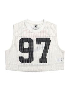 画像2: PUMA ROSE RELAXED MESH TOP-WARM WHITE (2)