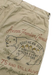 画像5: 【送料無料】AVIREX 60's ARMY CHINO PANTS ARCHIVE GRAPHIC (5)