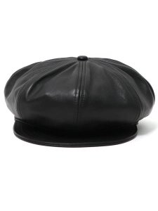 画像2: 【送料無料】SCHOTT LEATHER NEWSBOY CAP (2)
