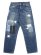 画像1: 【送料無料】AVIREX 13.5oz DENIM PANTS REPAIR CUSTOM USED (1)