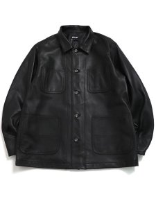 画像1: 【送料無料】SCHOTT LAMB LEATHER COVERALL JACKET (1)
