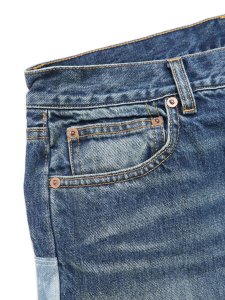 画像3: 【送料無料】AVIREX 13.5oz DENIM PANTS REPAIR CUSTOM USED (3)