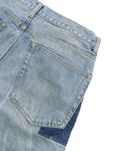 画像5: 【送料無料】AVIREX 13.5oz DENIM PANTS REPAIR CUSTOM W USED (5)