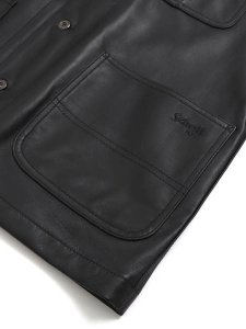画像4: 【送料無料】SCHOTT LAMB LEATHER COVERALL JACKET (4)