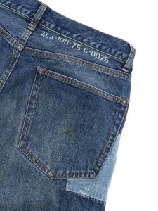 画像5: 【送料無料】AVIREX 13.5oz DENIM PANTS REPAIR CUSTOM USED (5)