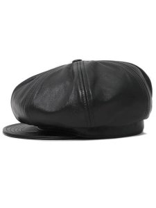 画像3: 【送料無料】SCHOTT LEATHER NEWSBOY CAP (3)