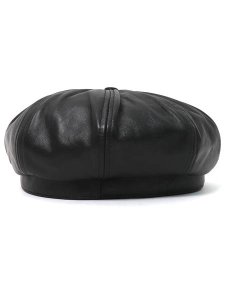画像4: 【送料無料】SCHOTT LEATHER NEWSBOY CAP (4)