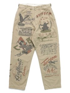 画像1: 【送料無料】AVIREX 60's ARMY CHINO PANTS ARCHIVE GRAPHIC (1)