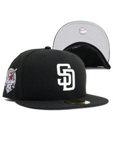 画像1: NEW ERA 59FIFTY CS PADRES 40TH U/GREY FB BLK/WHT (1)