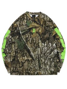 画像1: 【送料無料】HUF REALTREE MEGABLAST L/S TEE (1)