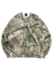画像1: 【送料無料】HUF REALTREE CREWNECK SWEATER (1)