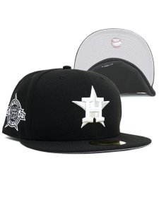 画像1: NEW ERA 59FIFTY CS ASTROS 1986 U/GREY FB BLK/WHT (1)