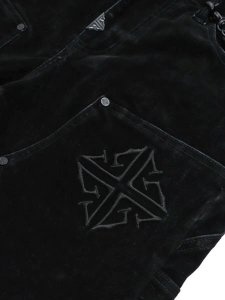 画像5: 【送料無料】GUAPI ALL BLACK VELOUR DENIM (5)
