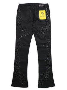 画像2: 【送料無料】GUAPI ALL BLACK STARRY SKY WAXED DENIM (2)