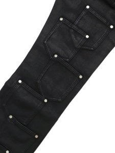 画像7: 【送料無料】GUAPI OBSIDIAN BLACK DICE FLARED DENIM (7)