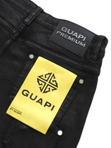 画像6: 【送料無料】GUAPI OBSIDIAN BLACK DICE FLARED DENIM (6)