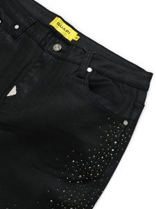 画像3: 【送料無料】GUAPI ALL BLACK STARRY SKY WAXED DENIM (3)