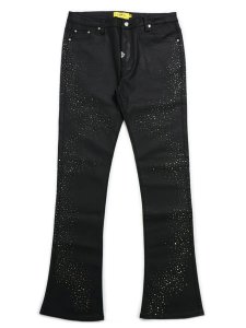 画像1: 【送料無料】GUAPI ALL BLACK STARRY SKY WAXED DENIM (1)