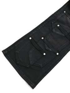 画像8: 【送料無料】GUAPI OBSIDIAN BLACK DICE FLARED DENIM (8)