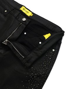 画像4: 【送料無料】GUAPI ALL BLACK STARRY SKY WAXED DENIM (4)
