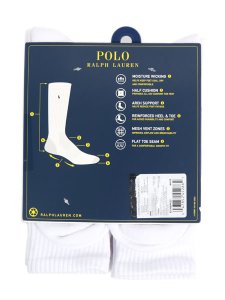 画像2: POLO RALPH LAUREN PERFORMANCE CREW 6PK SOCKS (2)