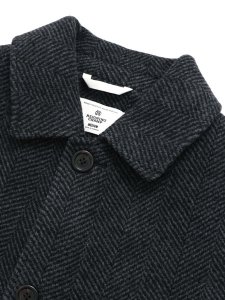 画像3: 【送料無料】REIGNING CHAMP WOOL HERRINGBONE SCOUT COAT BLACK/GREY (3)