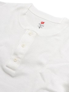 画像3: Hanes L/S THERMAL TOP HENLEY NECK (3)
