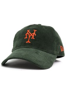 画像1: NEW ERA 9TWENTY CORDUROY METS GREEN (1)