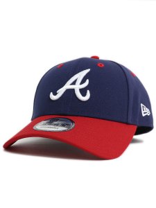 画像1: NEW ERA 9FORTY 2-TONE WOVEN LABEL BRAVES NAVY (1)