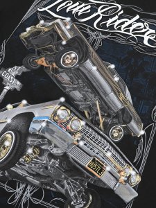画像3: STREET WEAR SUPPLY LOWRIDER SHOW TIME HITTING SWITCHES TEE (3)