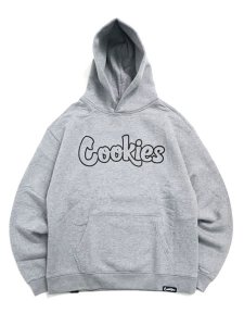 画像1: 【送料無料】COOKIES CLOTHING ORIGINAL MINT OUTLINE PO HOODIE GYHTR/BK (1)
