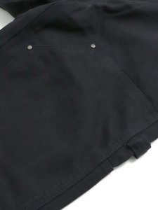 画像7: 【送料無料】DICKIES DOUBLE KNEE CANVAS CARPENTER-BLACK (7)