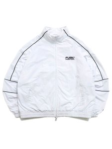 画像1: 【送料無料】FUBU NYLON TRACK JACKET WHITE (1)