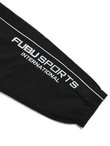 画像7: 【送料無料】FUBU NYLON TRACK PANTS BLACK (7)