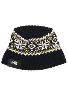 画像1: NEW ERA KNIT BUCKET GORO NORDIC BLACK (1)