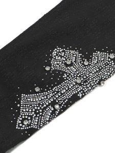 画像7: 【送料無料】GUAPI OBSIDIAN BLACK DISTRESSED CROSS DENIM (7)