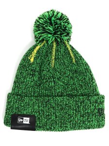 画像1: NEW ERA BASIC POM PON KNIT GORO GREEN/BLACK (1)