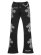 画像1: 【送料無料】GUAPI OBSIDIAN BLACK DISTRESSED CROSS DENIM (1)