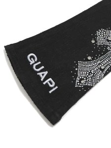 画像8: 【送料無料】GUAPI OBSIDIAN BLACK DISTRESSED CROSS DENIM (8)