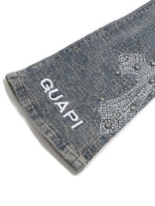 画像8: 【送料無料】GUAPI VINTAGE BLUE DISTRESSED CROSS DENIM (8)