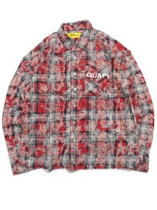 画像1: 【送料無料】GUAPI VINTAGE RED STARS FLANNEL JACKET (1)