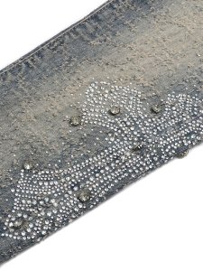 画像7: 【送料無料】GUAPI VINTAGE BLUE DISTRESSED CROSS DENIM (7)